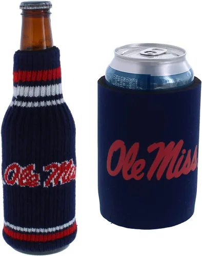 Miniatura 148 de College Team Color Logo Can & Bottle Holder Insulator Beverage Cooler Set