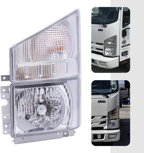 Miniatura 3 de Lámpara de luz delantera halógena para ISUZU NPR NPR-HD NQR NRR 2008-2020 Faros Esquina Lámparas Asambleas (lado del conductor)