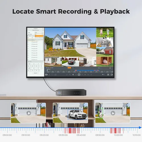 Miniatura 7 de Hiseeu Grabador de video digital de seguridad DVR de 4K 8 canales DVR avanzado de 8MP con detección de vehículos para cámara de seguridad CCTV