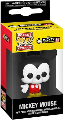 Miniatura 2 de Funko Llavero Pop: Mickey Mouse - Figura coleccionable de Mickey (New Pose), multicolor