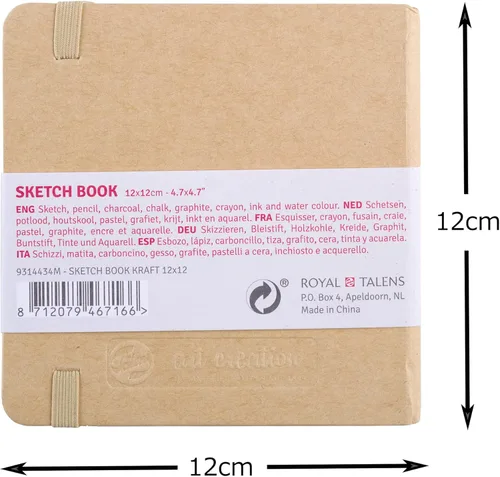 Miniatura 2 de Talens Japan T9314-434M 452361 Art Creation - Cuaderno de bocetos (4.7 x 4.7 pulgadas), papel para manualidades papel artesanal