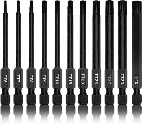 Miniatura 18 de NEIKO 10048A Juego de Brocas de Seguridad de 100 Piezas Acero Cr-V Adaptadores de 1/4 de Pulgada Phillips Ranurado Hexagonal Torx Star A Prueba