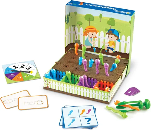Learning Resources Wriggleworms - Juego de actividades motoras finas – Juguetes sensoriales Montessori, habilidades motoras gruesas, juegos para