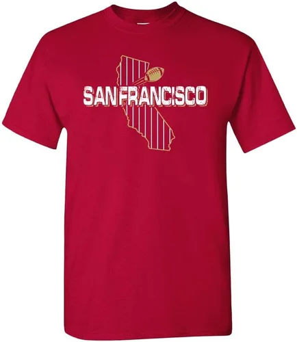 Miniatura 17 de Xtreme Apparrel Camiseta para hombre Team Field Map para aficionados al fútbol Dallas - Camisa azul marino