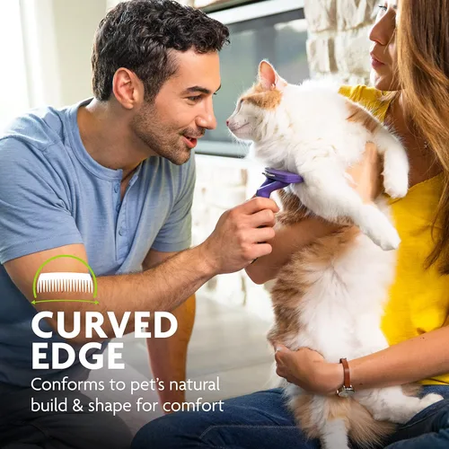 Miniatura 3 de Herramienta FURminator® para eliminar el pelo suelto para gatos medianos/grandes, pelo largo, elimina el pelo suelto de la muda