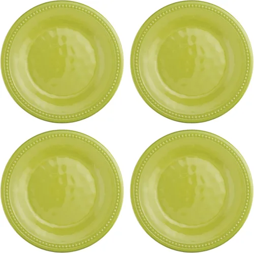 Miniatura 7 de UP UPware - Platos redondos de postre de melamina con cuentas, platos pequeños para servir, para aperitivos, aperitivos y guarniciones, amarillo, 6
