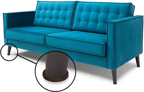 Miniatura 3 de GorillaPads CB144-16 - Almohadillas antideslizantes para muebles (16 empuñaduras), protectores de suelo redondos de 2 pulgadas para debajo