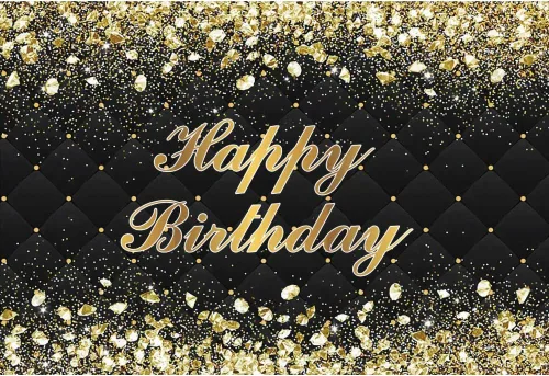 Miniatura 13 de Renaiss Cartel de fondo de feliz cumpleaños de 8 x 6 pies para sesión de fotos, retrato de diamantes dorados, fondo verde de fotografía para hombres