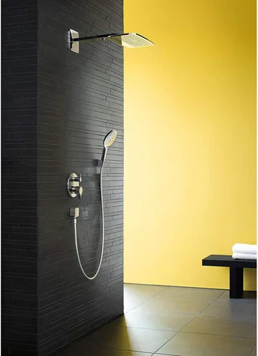 Miniatura 7 de hansgrohe Ecostat - Enchufe termostático moderno de 2 manijas y enchufe de pared redondo