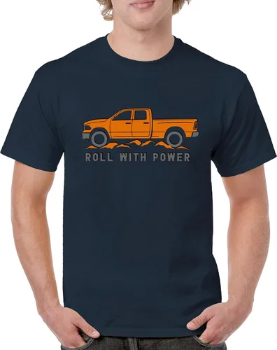 Miniatura 146 de Tee Hunt Camisetas gráficas y camisetas sin mangas para hombre Roll with Power Pickup Truck
