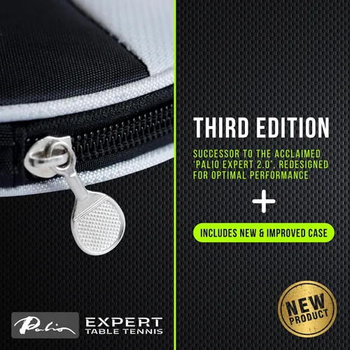 Miniatura 5 de Palio Expert 3.0 - Raqueta de tenis de mesa y funda Raquetas de ping pong de alto rendimiento aprobadas por la ITTF para principiantes Máximo