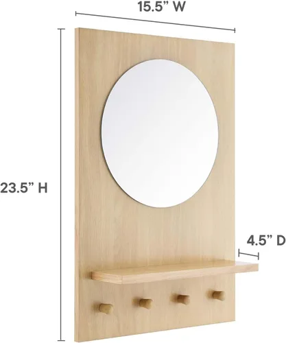 Miniatura 6 de Modway EEI-6347-OAK Espejo Glint Roble