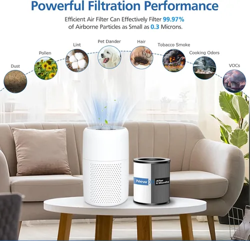 Miniatura 4 de Filtro de Reemplazo Max/Mage/Mage Pro Compatible con Purificador Afloia MAX/MAGE/MAGE PRO y Sans/Air-Honati/Compass Home Smart/Taylor Swoden/Cuckoo