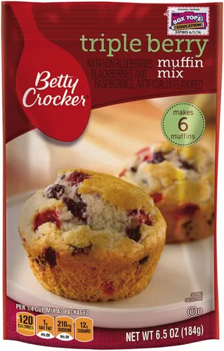 Miniatura 21 de Betty Crocker - Wild Blueberry Muffin and Quick Bread Mix (muffin de arándanos silvestres y mezcla rápida de pan), 16.9 onzas