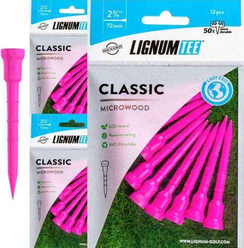 Miniatura 16 de LIGNUM Tee - Camisetas de golf clásicas - Camisetas de golf deportivas - Cabeza antigiro, micro madera de base biológica, 50 veces duradera