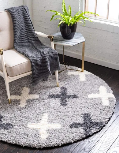 Miniatura 13 de Unique Loom Hygge Shag Collection - Alfombra rectangular moderna de inspiración marroquí, diseño geométrico, felpa y acogedora, 4 pies x 6 pies