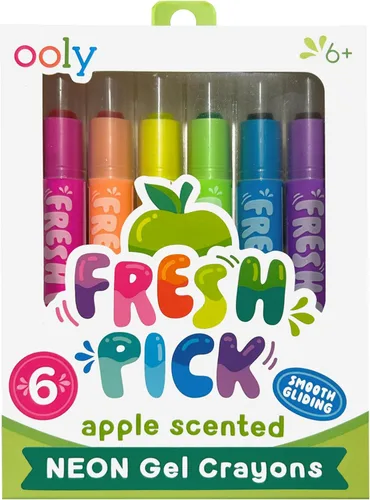 Miniatura 12 de Ooly Smooth Stix - Crayones de gel para niños y adultos con pincel, juego de 6 colores arcoíris de acuarela para vidrio y papel con estuche, juego