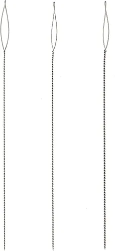 Miniatura 8 de The Beadsmith Basic Elements - Agujas plegables de 2.5 pulgadas de largo, alambre trenzado flexible, ojo grande, fácil de enhebrar, 4 agujas