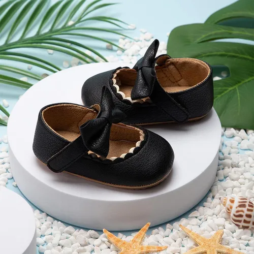 Miniatura 2 de HsdsBebe Mary Jane - Zapatos planos con lazo antideslizante y suela suave para niñas pequeñas zapatos de vestir para bodas