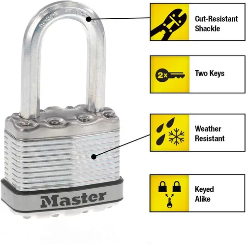 Miniatura 7 de Master Lock M1XDLF Magnum - Candado resistente con llave, 1 paquete
