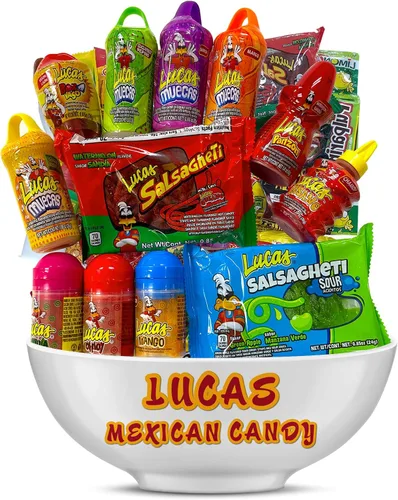 Miniatura 5 de Mezcla de dulces mexicanos Lucas (14 unidades) Variedad de agrios, dulces, picantes, incluye Lucas Skwinkles, Pelucas, Lucas Muecas, Baby Lucas