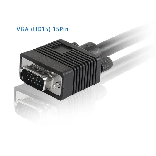 Miniatura 2 de MEIRIYFA Cable adaptador VGA a BNC, HD15 VGA a 5 BNC RGBHV macho coaxial de alta resolución para HDTV Monitor Cable (negro)
