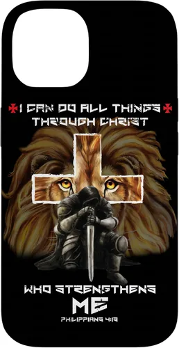 Miniatura 4 de Fundas para iPhone 11 Christian Phone Cases Men Bible Verse Philippians 4:13 Lion Case