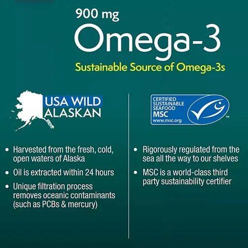 Miniatura 5 de Members Mark Omega 3 - Aceite de pescado (150 unidades) 900 mg - Wild Alaskan, certificado sostenible por MSC, apoya la salud del corazón