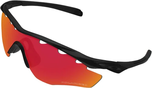 Miniatura 2 de BroLizard - Lente polarizada para gafas de sol Oakley M2 con ventilación, rojo