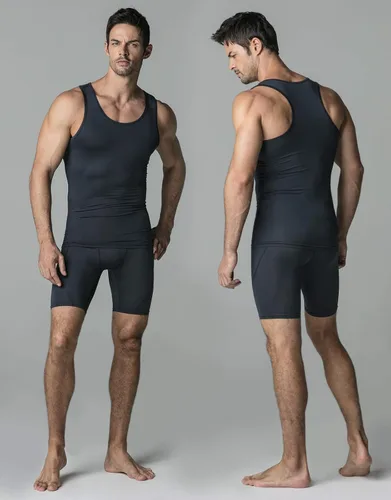 Miniatura 7 de ATHLIO Paquete de 3 camisetas sin mangas de compresión para hombre, para correr, baloncesto, entrenamiento, capa base