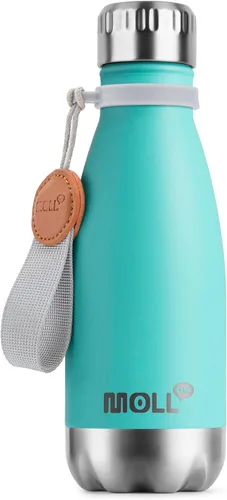 Miniatura 42 de Botella de agua para niños, botella de agua deportiva de acero inoxidable de 12 onzas con aislamiento al vacío para la vuelta a la escuela, botella
