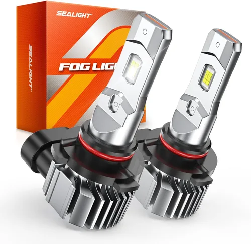 Miniatura 9 de SEALIGHT H16 H8 H11 Bombillas LED antiniebla, 18000LM 800% de brillo 6500K Blanco frío, Bombilla antiniebla con anillo ajustable de 360°, 60000