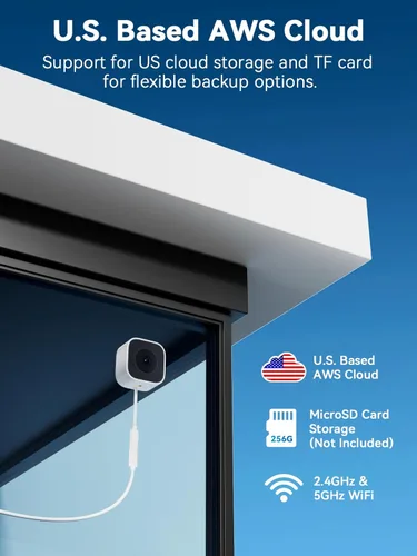 Miniatura 9 de Outinput Cámara de ventana sin taladro de 3MP 2K para seguridad del hogar, cámara de vigilancia de 2.4G y 5GHz con montaje en ángulo de visión