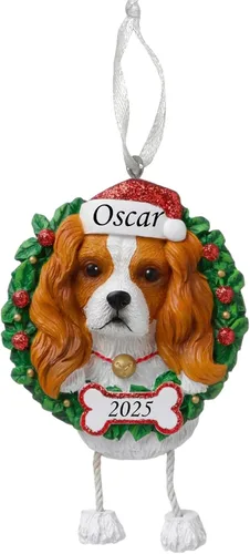 Miniatura 24 de Adorno personalizado para 2025, raza pura de perro Beagle, adorno para árbol de Navidad, decoración profesional personalizada, regalo para cachorro