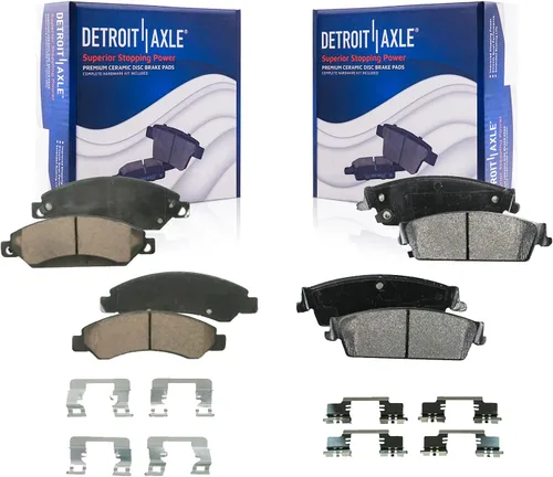 Miniatura 94 de Detroit Axle - Pastillas de freno traseras para Mercedes-Benz C230 C240 C280 C320 C350 CLK320 CLK350 CLK430 E300 E320 E420 E430 SLK350, pastillas