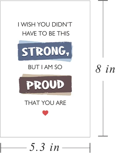 Miniatura 2 de Tarjeta de ánimo, tarjeta de simpatía sinceramente para amigo mejor amiga, tarjeta I'm So Proud That You, regalo de empatía para pacientes con cáncer