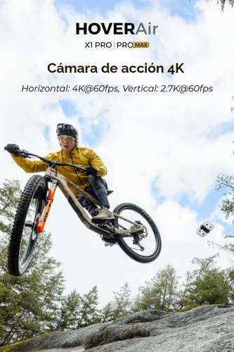 Miniatura 2 de HOVERAir X1 PRO 4K Drone con cámara, cámara voladora de acción plegable con velocidad de seguimiento de 42 KM/H, más de 10 modos de vuelo