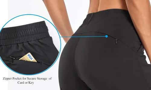 Miniatura 72 de Oalka - Pantalones deportivos para mujer, con cintura alta y bolsillos, para hacer deporte, yoga y entrenar