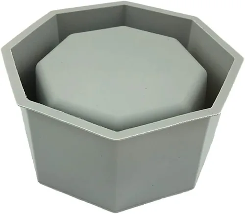 appuivbt Molde de resina para macetas, moldes de silicona para suculentas, moldes de cemento, molde de arcilla de hormigón, cuadrado/redondo/octágono