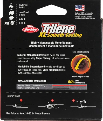 Miniatura 6 de Berkley Trilene XL - Sedal de pesca monofilamento Fluorescente transparente/azul