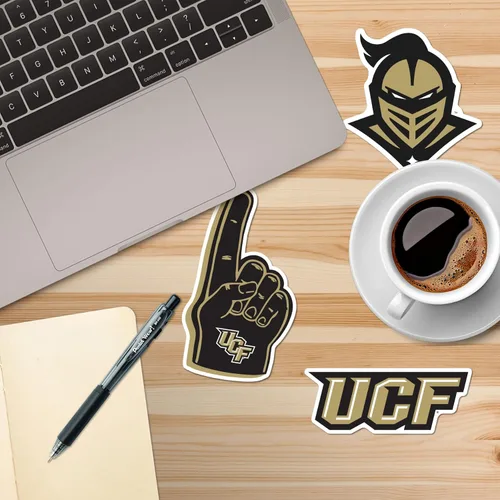 Miniatura 3 de Universidad de Florida Central - Paquete variado de 9 calcomanías de vinilo grandes de lujo - Laptop, botella de agua, álbumes de recortes, tableta