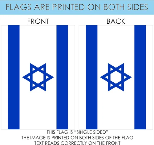 Miniatura 5 de Toland Home Garden 1010641 Bandera de Israel decorativa de 28 x 40 pulgadas