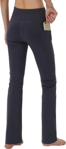 Miniatura 2 de Pantalones de yoga para mujer con bolsillos ocultos, control de abdomen, leggings largos para correr