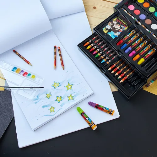 Miniatura 2 de Harry Potter Regalos Lápices de Colores 130 piezas Kit de Suministros de Arte para Dibujo Suministros Escolares Pintura Lápices de Dibujo para Niños