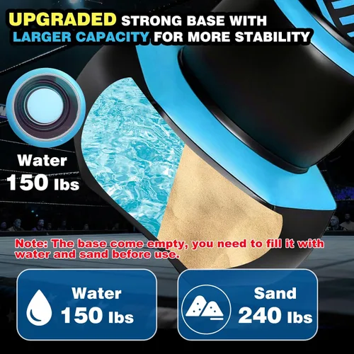 Miniatura 5 de FONESO Saco de boxeo inflable independiente para niños de 3 a 12 años, bolsa de boxeo resistente de 67 pulgadas con guantes de boxeo y bomba de aire