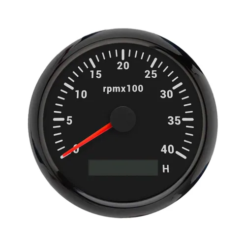 Miniatura 14 de ELING Tacómetro de motor de 3.346 in, medidor de rpm, calibre 0-7000 RPM para automóvil, barco, camión, con medidor de horas LCD, retroiluminación