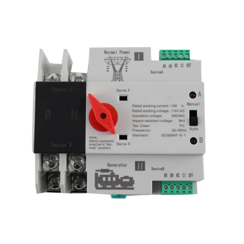 2P 100A 110V Interruptor de transferencia automática de energía dual Generador Cambio Herramientas Interruptor de transferencia de energía dual Tipo