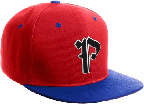 Miniatura 544 de Daxton Gorra clásica con visera de billete plano con letras del alfabeto inglés antiguo de la A a la Z