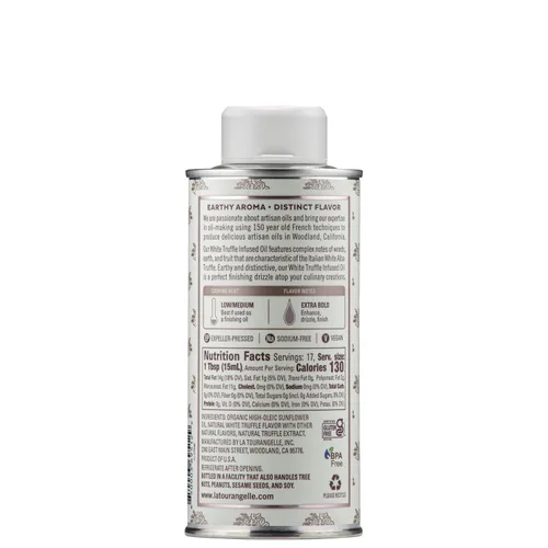 Miniatura 3 de La Tourangelle, Aceite de trufa blanca, sabor terroso gourmet complejo para rociar sobre pasta, palomitas de maíz, verduras, papas, sopa y más, 8.45