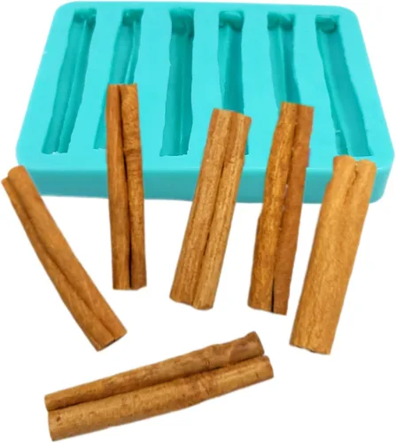 Miniatura 4 de Palitos de canela real cera derrite molde 6 cavidades moldes de fondant, fabricación de jabón, fabricación de velas, molde para cera, molde